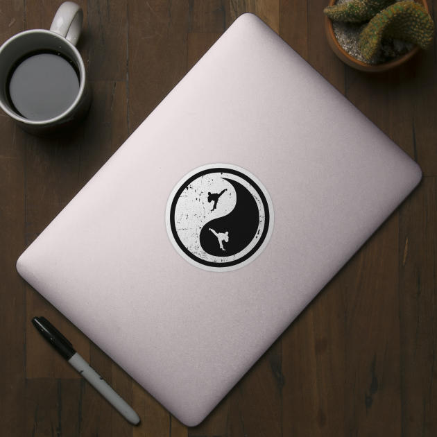 Karate Ying Yang T-Shirt by Jonny1223